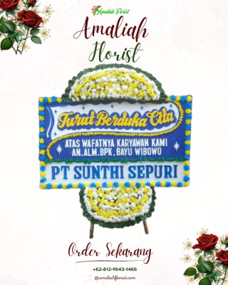 Papan Bunga Duka di Pangalengan