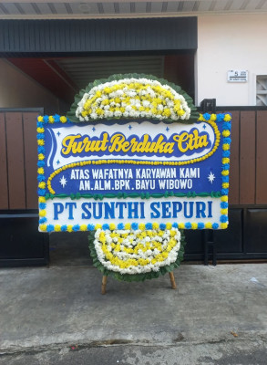 Papan Bunga Duka di Pangalengan